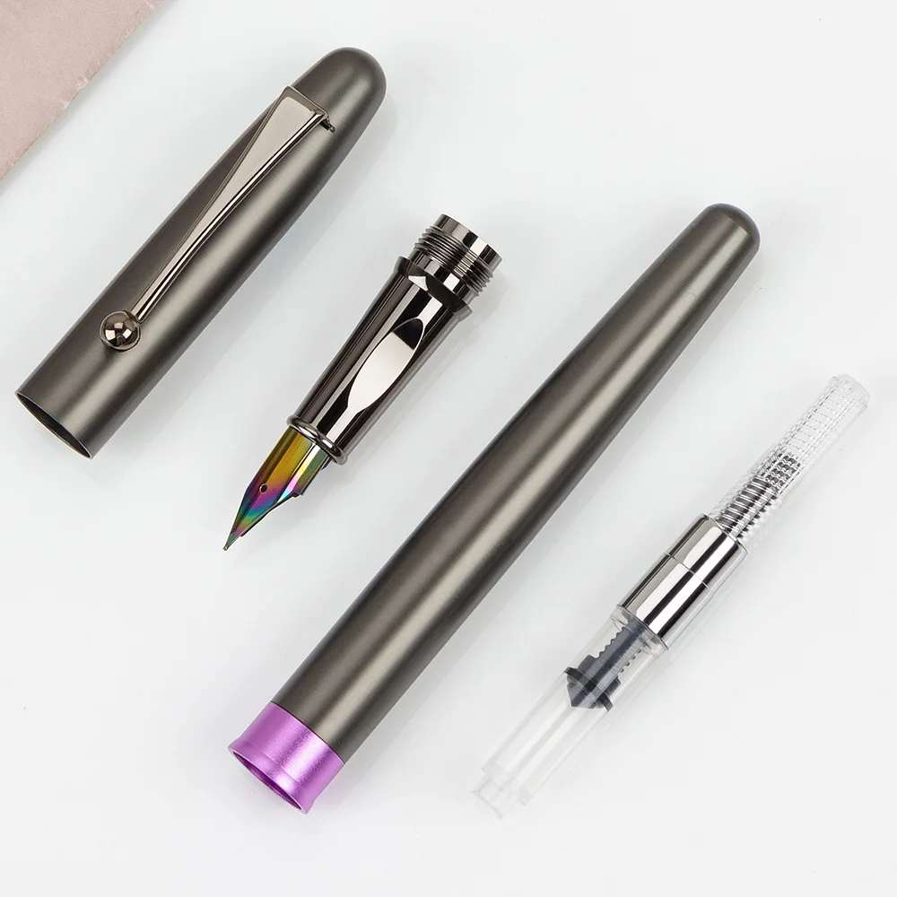 

Metal fountain pen set with interchangeable ink sac business fountain pen D-6114