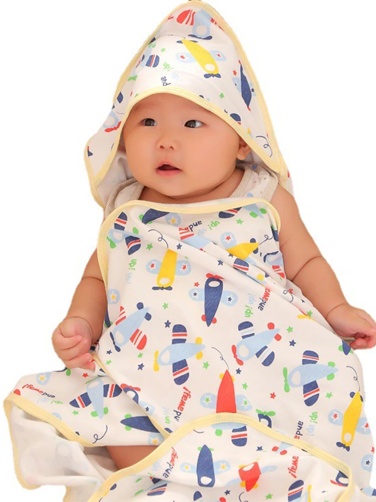 

95*115CM High Quality Baby Blanket Newborn Swaddle Wrap Breathable Cartoon Bath Towel Infant Bedding Baby Cotton Blankets