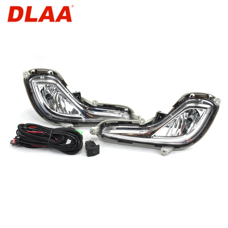 Для Hyundai Solaris 2011-2013 Комплект противотуманных фар с проводами и кнопкой [DLAA HY-485W] |