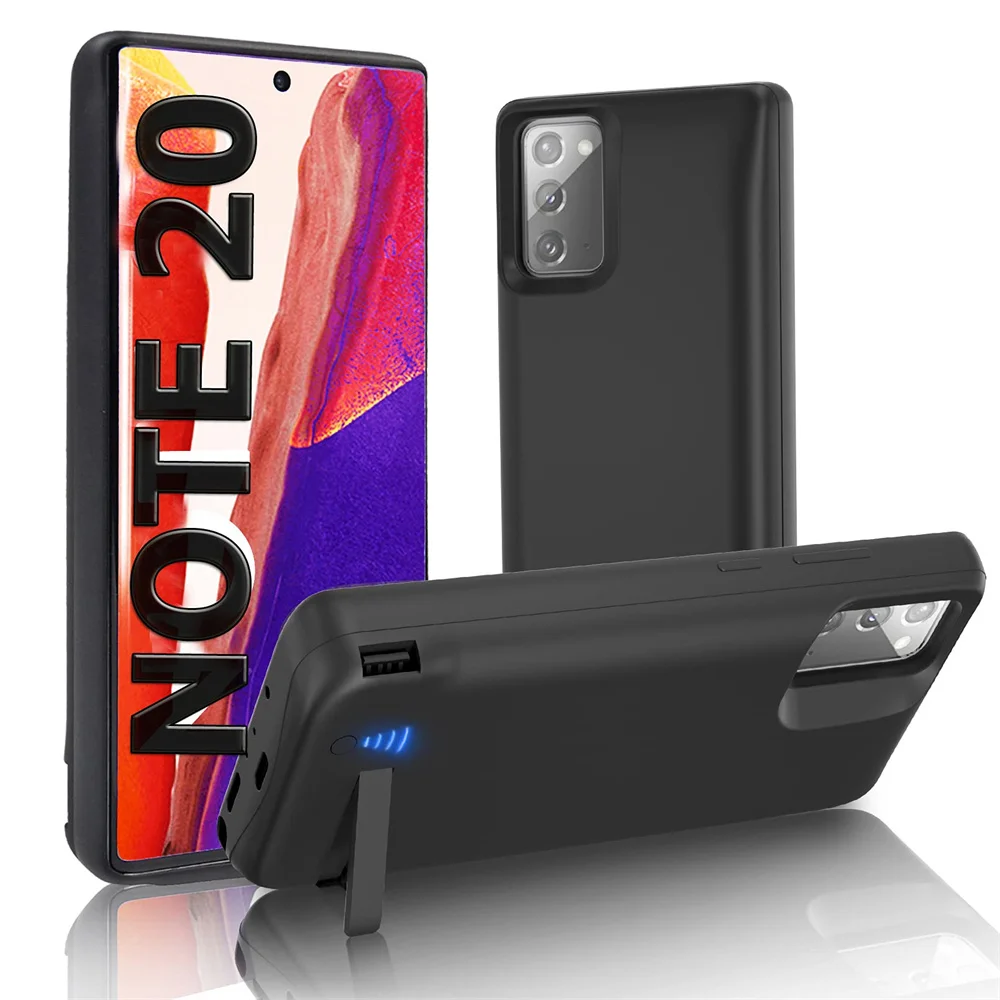 

SlaBao External Battery Charger Case For Samsung Note 20 5G Foldable Power Bank Battery Fast Charging Cover 6000mAh