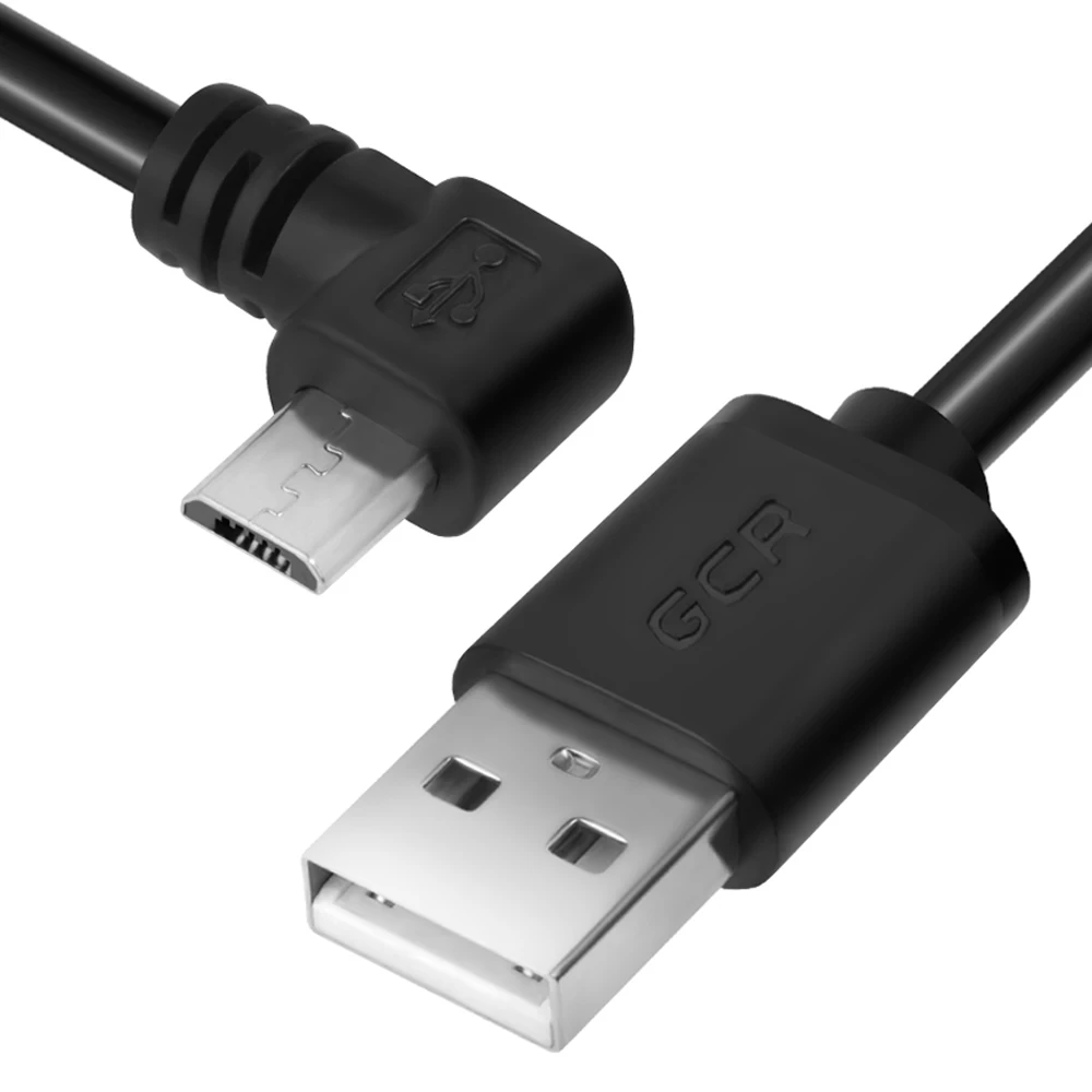 GCR Угловой кабель для зарядки телефона micro USB cable for Samsung Honor Nokia ZTE провод смартфона