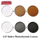 Светоотражающие солнцезащитные очки бренда Chashma UV 400 с индексом 1,67, линзы по рецепту для глаз, тонкие фотохромные линзы, линзы с переходом
