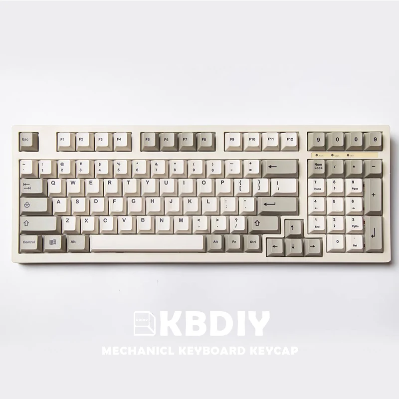 

Колпачки для клавиш KBDiy с профилем вишни, колпачки для клавиш 134 клавиш PBT краска-SUB для механической клавиатуры, ретро колпачки для клавиш бе...