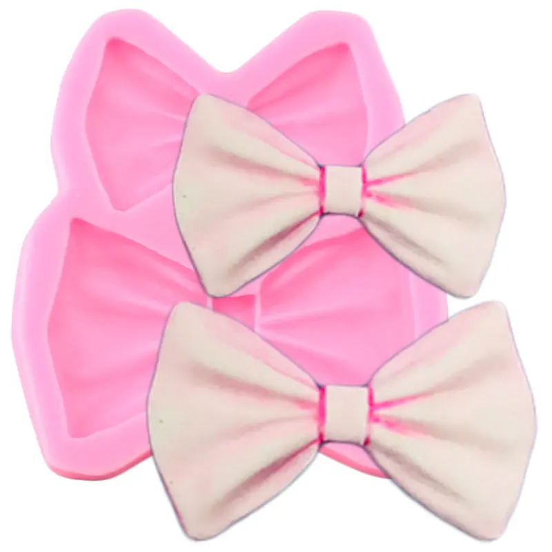 

Bows Tie Silicone Molds DIY Wedding Cake Decorating Tools Cupcake Topper Fondant Mold Candy Resin Clay Chocolate Gumpaste Moulds