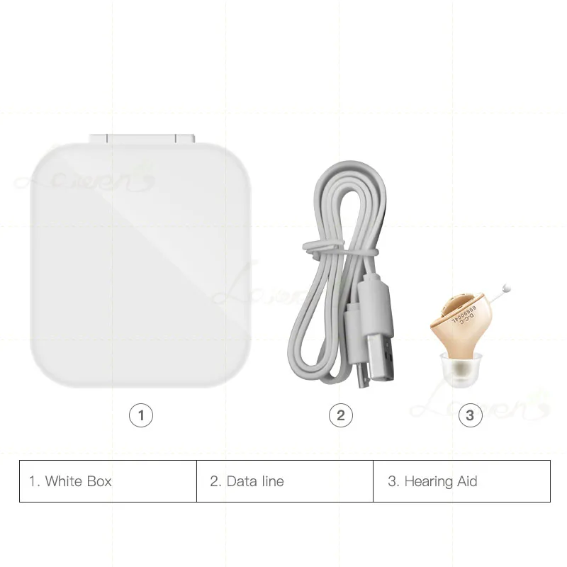 

Mini Hearing Aids For Deafness Rechargeable Invisible In-Ear First Aid Tools Digital Device Wireless Headphones CIC Dropshipping