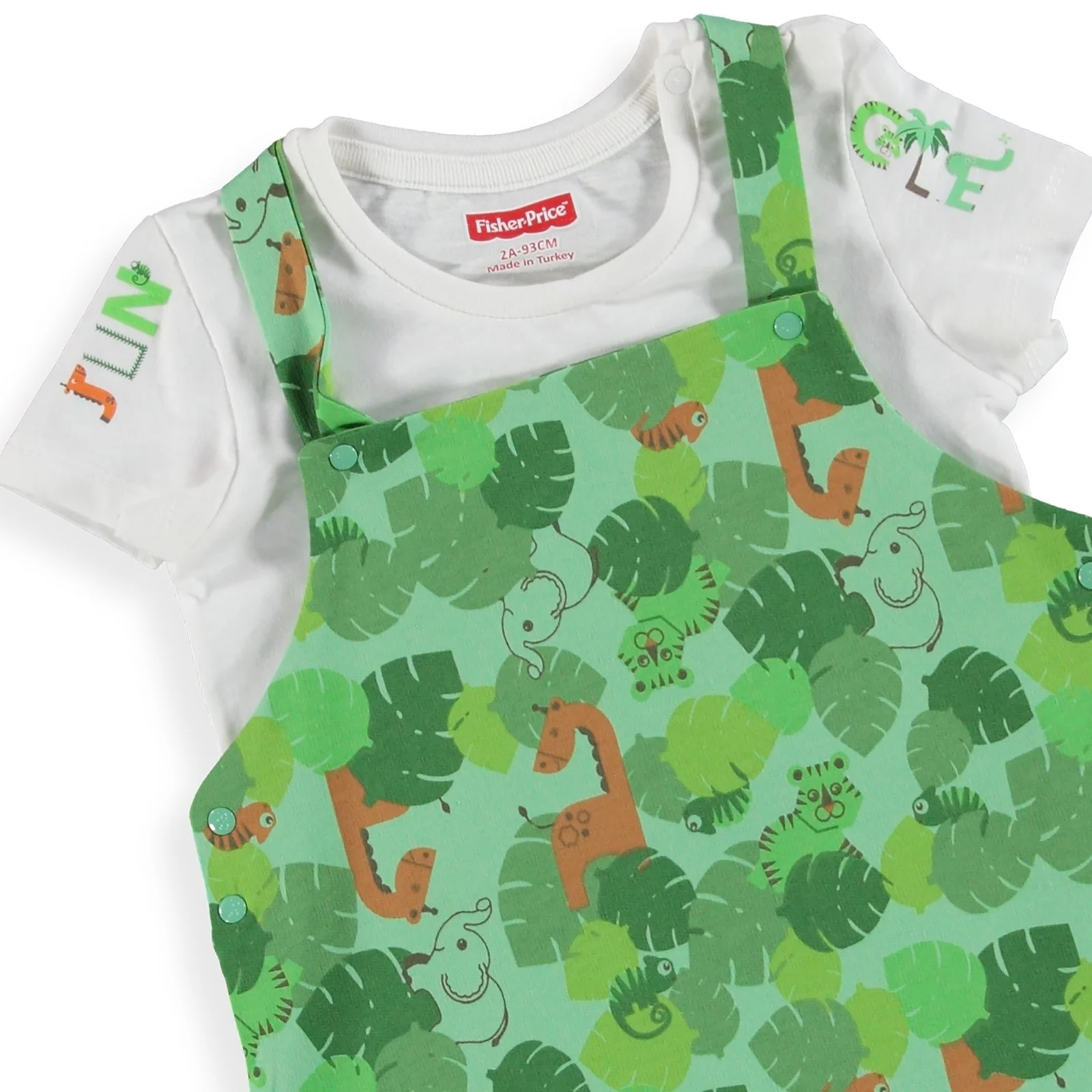 Ebebek Fisher Price/футболка с рисунком леса для маленьких мальчиков комбинезон комплект|