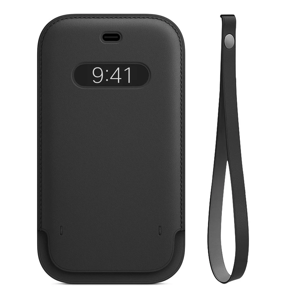 

Magnetic Safe Phone Pouch for iPhone 12 Pro Max Mini Case Leather Sleeve Wallet Card Slot Magnet Luxury Cases Bag For IPhone 12