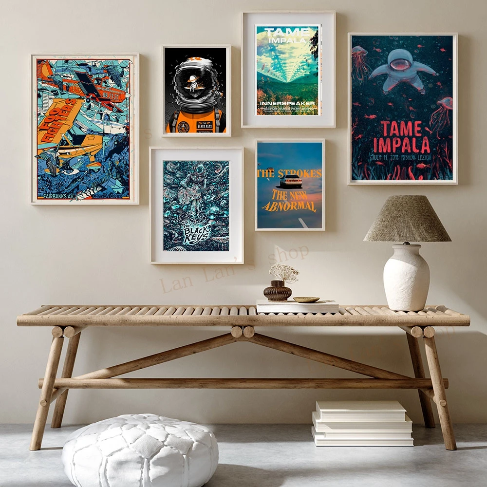 Различные постеры в стиле &quotпоп-группы&quot &quotхип-хоп&quot &quotнаклейка&quot &quotТрэвис