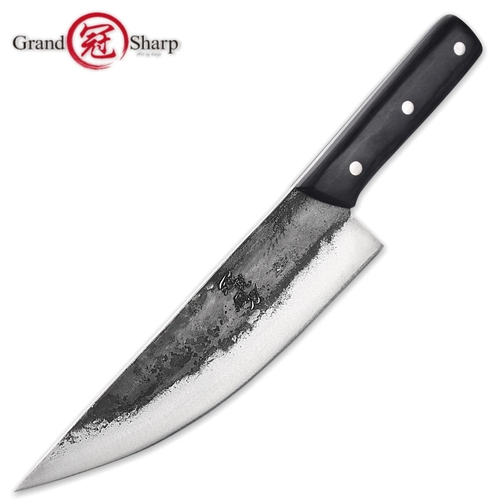 

Handmade Chinese Chef Knife Clad Forged Steel Boning Slicing Butcher Kitchen Knives Made in China Kitchen Tools Professional NEW