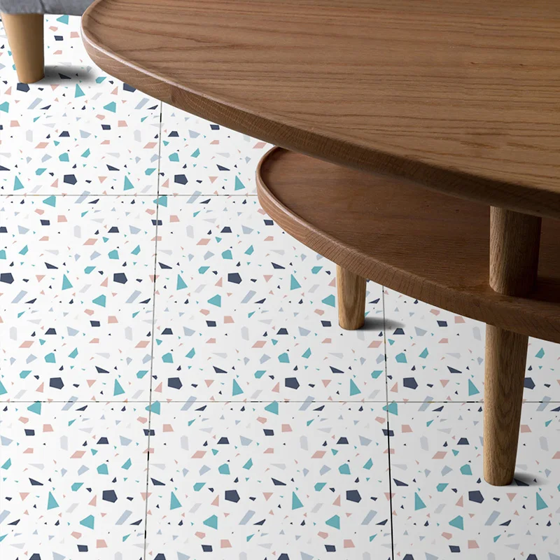 10 шт./компл. креативная Нескользящая напольная плитка из мозаики Terrazzo наклейки