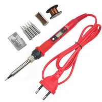 new adjustable temperature electric soldering iron 110220v 80w welding solder rework station heat pencil tips repair tool