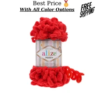 1 ball all color options alize puffy hand knitting yarn crochet tool kit