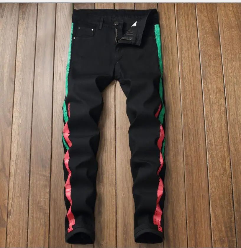 2021 New Men's Jean Homme Pantalon HIPHOP Jeans Pants Casual Classic Style Fashion Denim Trousers Male Black Blue Gray | Мужская