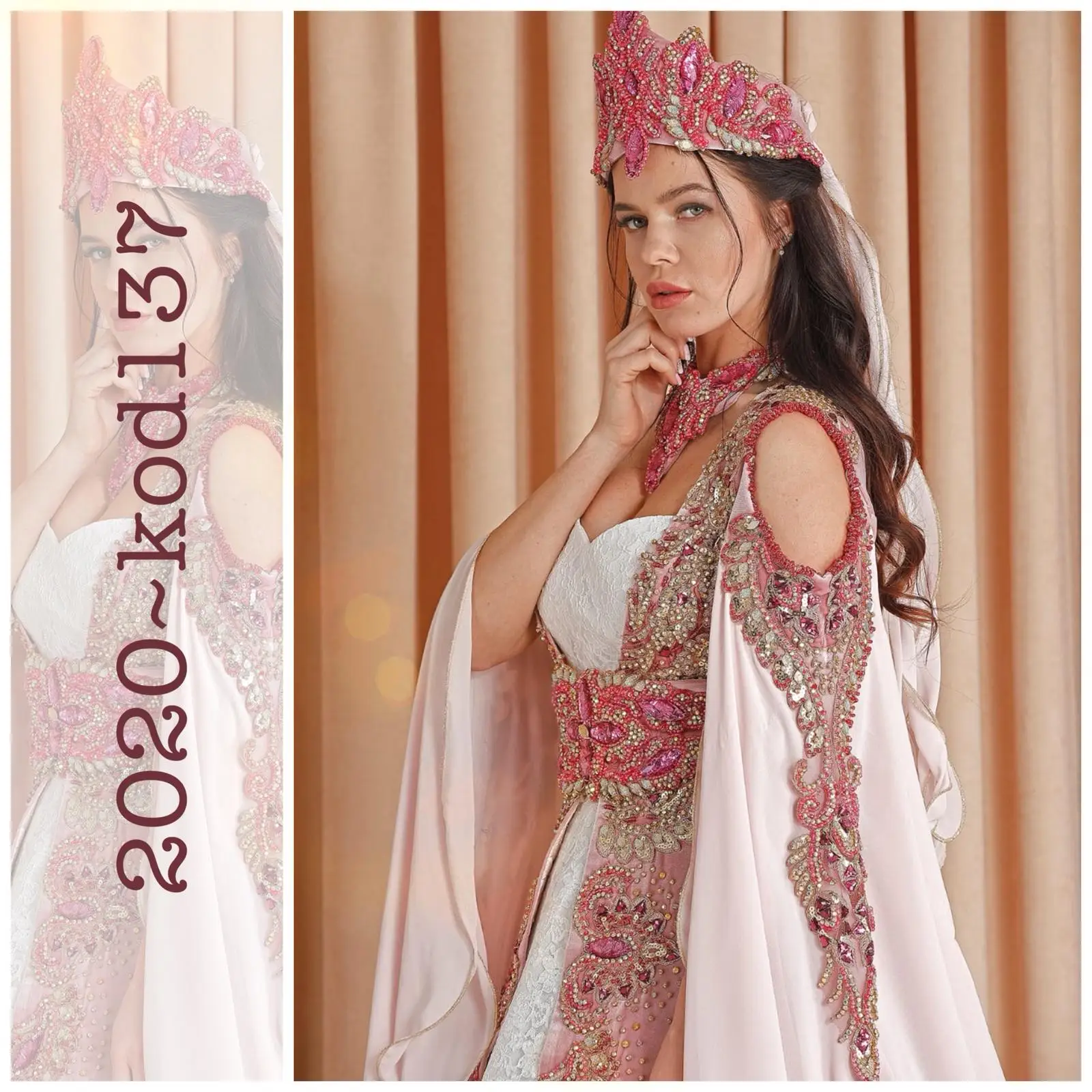 Turkish Pink Caftan Henna 2020 Engagement Wedding Dress Kaftan For Wedding Turkish bindallı modelleri Kına ve xina kaftanı