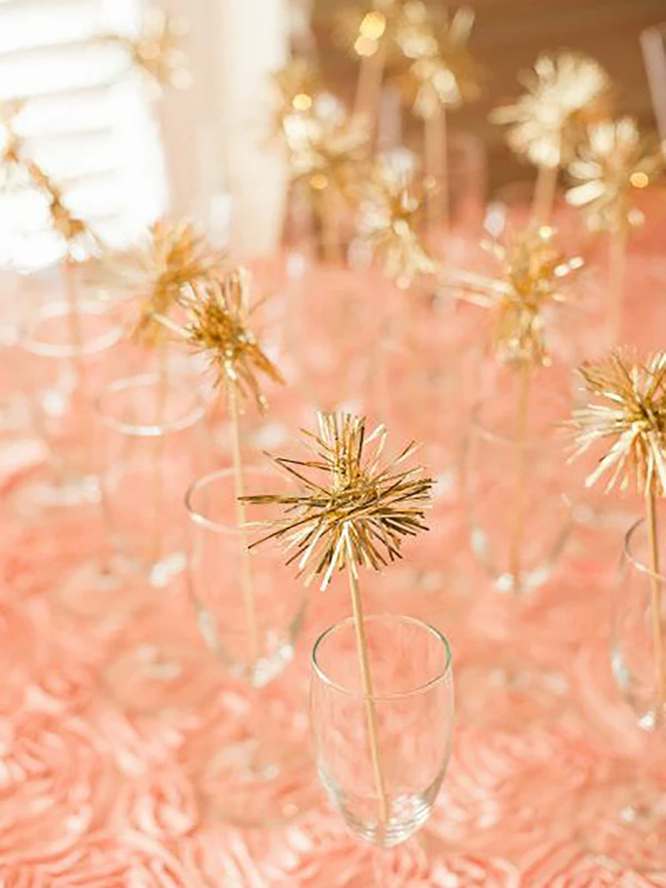 6 шт./36 шт. мишура для напитков