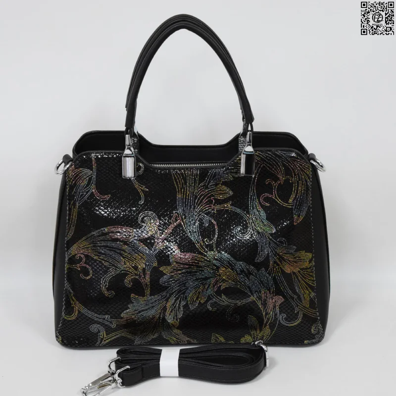 женская сумка POSSESS STORE L37 три отдела под одной молнией лицевая сторона натуральная