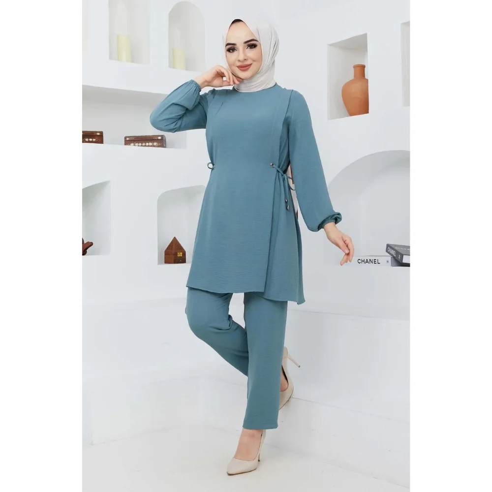 Nehir Double Hijab Suit Stylish Comfortable Quality Trend 2022 Season muslim dress women african dresses for women abaya kaftan