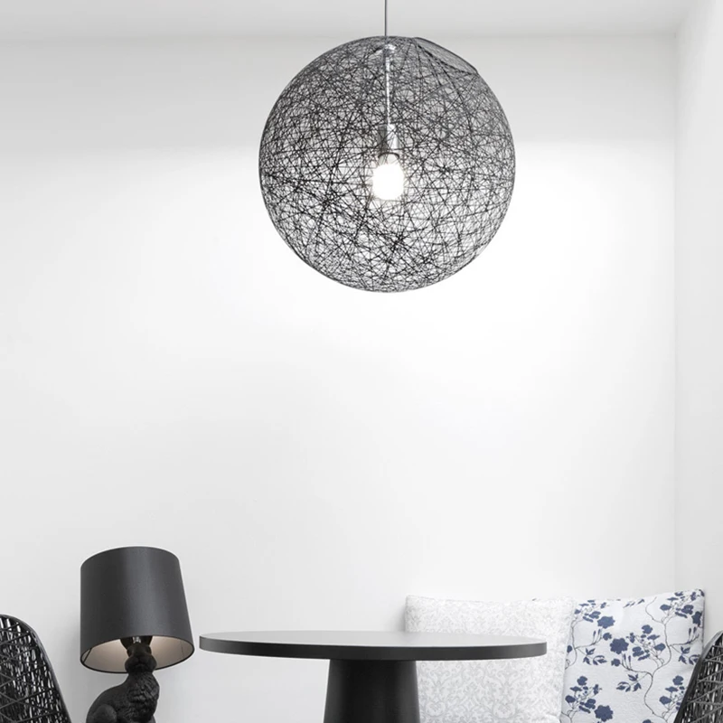 Современный подвесной светильник в стиле лофт для спальни случайный круглый шар