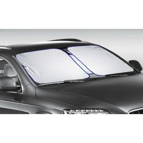 

Car Front Window Sunshade Steel Wire Frame + Storage Bag 140x80 cm Water Washable With Clear Accessory Protector sun Shade