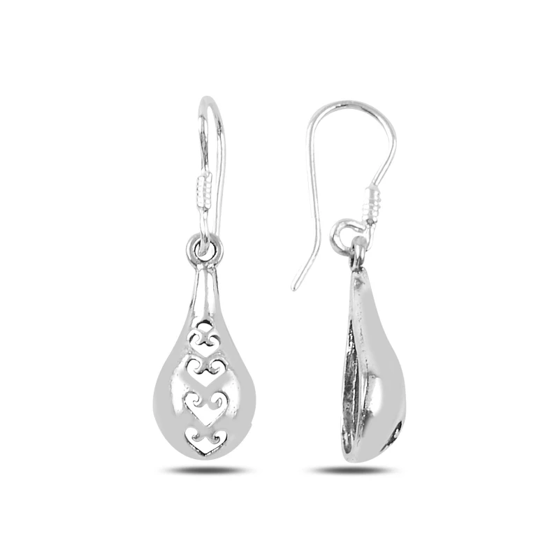 

Silver 925 Sterling Pattern Drop Earrings