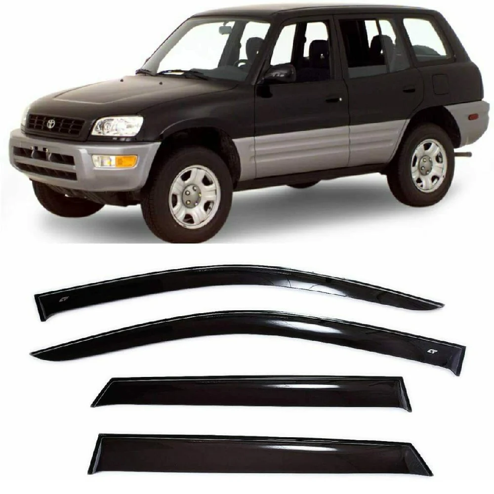 Дефлекторы окон Cobra Tuning T23494 на авто Toyota RAV4 1 I 5 door 1994 1999 4 шт./комп. ветровики от дождя