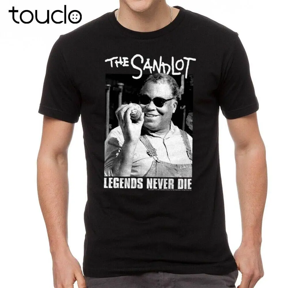

The Sandlot Legends Never Die Quote Graphic Men's Black T-shirt