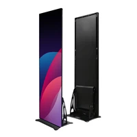 HD Indoor RGB Light Weight P2.5 Digital Poster LED Display Floor Stand LED Poster Screen For Advertising