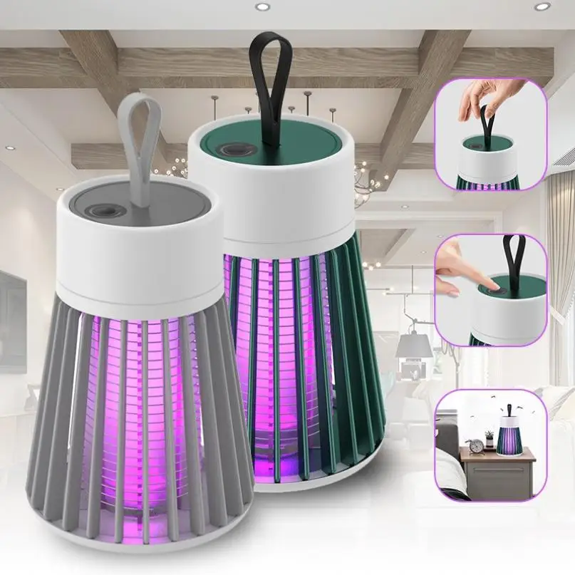 

Electric Mosquito Killing Lamp Portable USB LED Light Trap Fly Bug Insect Zapper Killer Home Pest Control Repellent