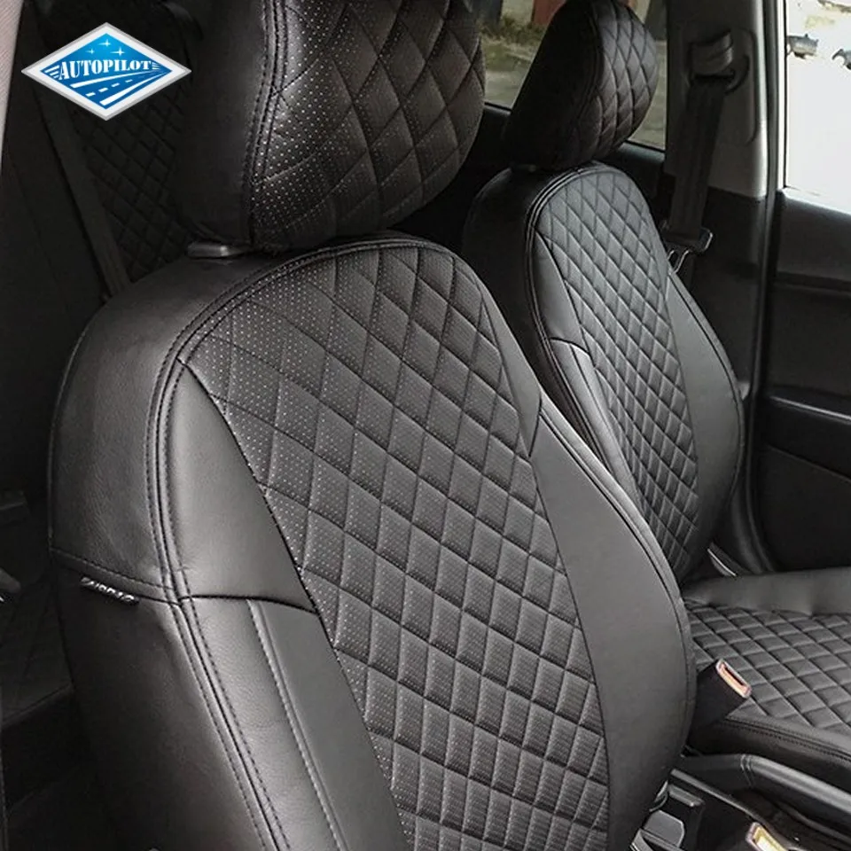 Для Kia Rio 2017 &gt Комплект модельных авточехлов из экокожи Аригон РОМБ