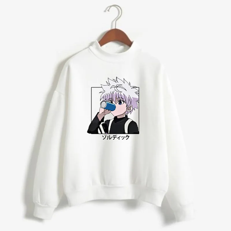 Fashion Hunter X Hunter Anime Print Sweatshirt Long Sleeve Round Neck Sweater Sweatshirt