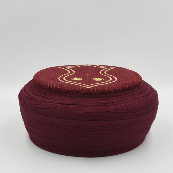 

HAND-WRAPPED PRAYER HAT / TURBAN,for imam Religious accessory for men ramadan gift , sarik , all seasons