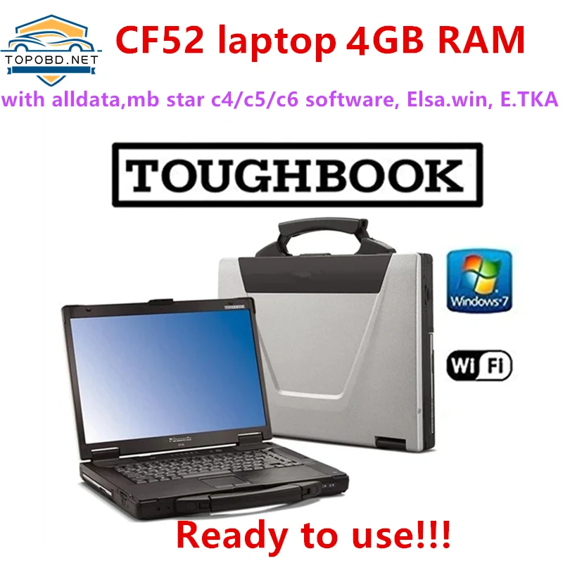 Горячая Распродажа 2021 года! Для Panasonic Φ Military Toughbook toughbook cf52 ram 4GB RAM с программным обеспечением alldata mb star c4 c5 c6