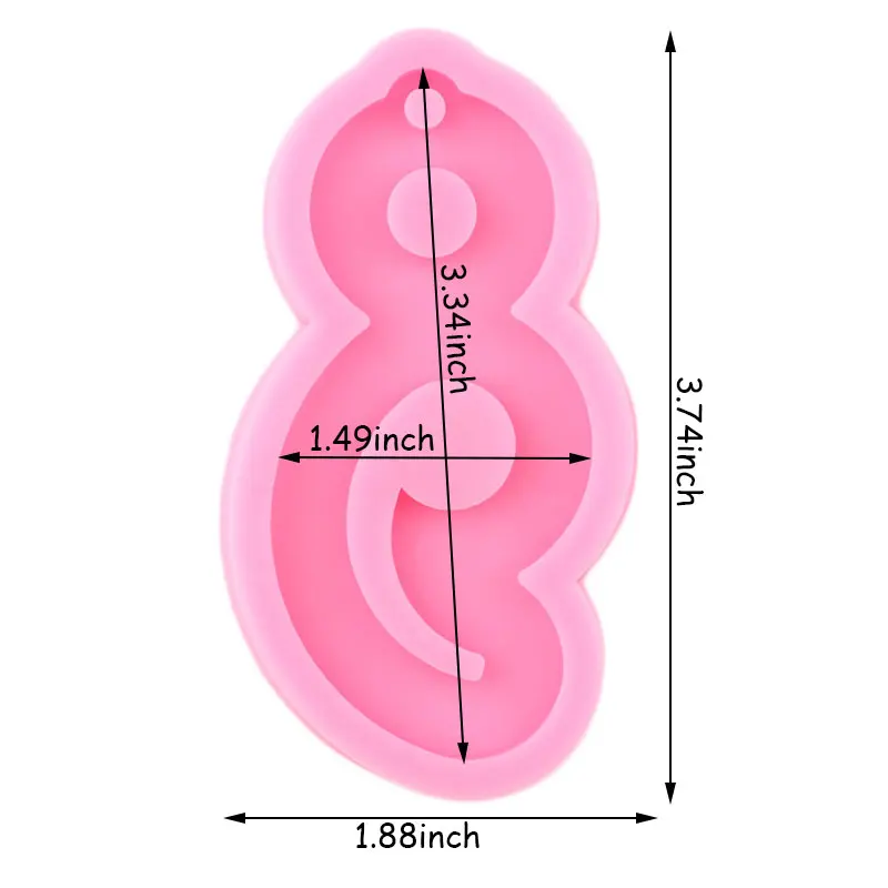Блестящая форма в форме сердца полудвухколонной формы силиконовые серьги