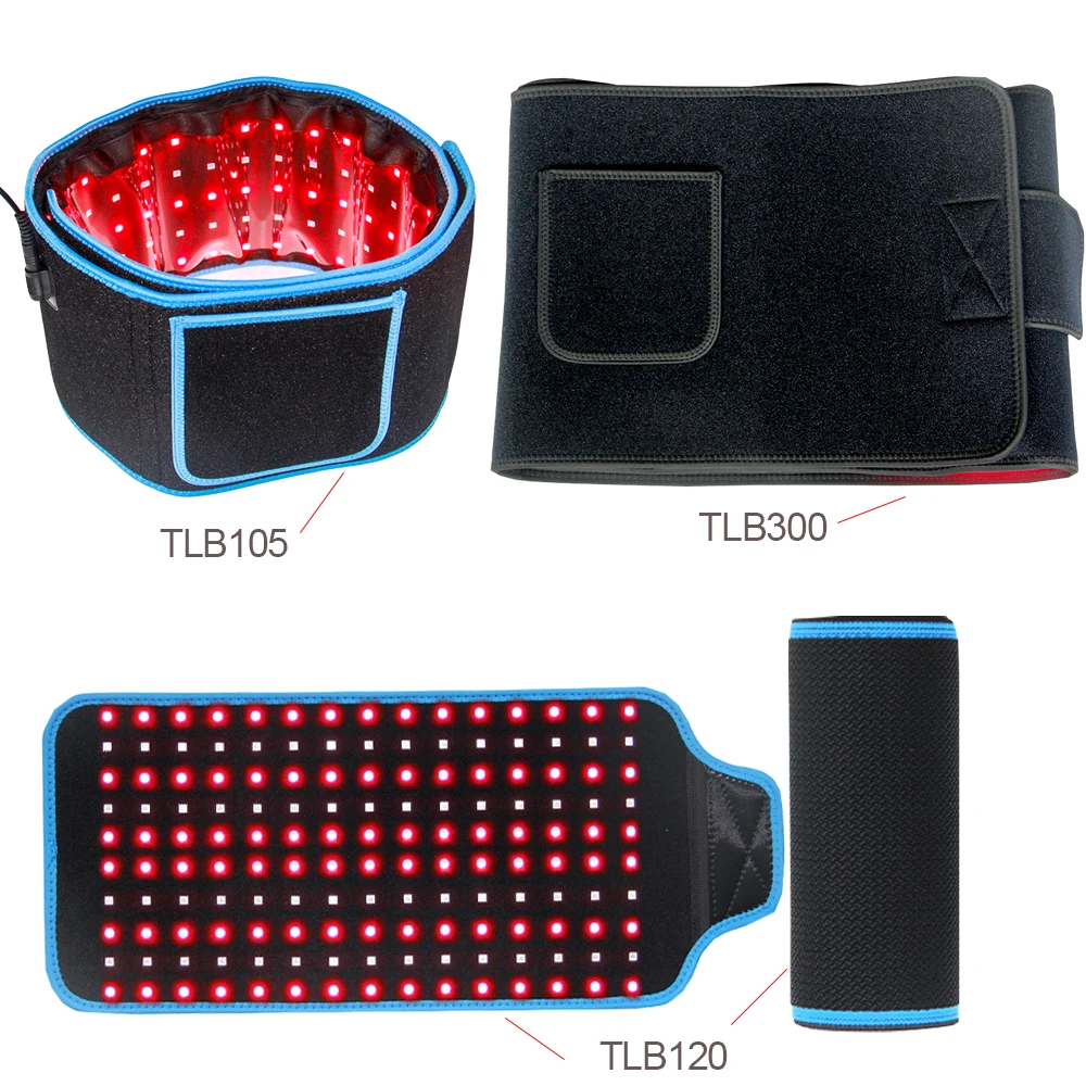 

IDEAINFRARED LED Light Therapy Pad Near Infrared Red Light Therapy Belt Devices 660nm 850nm Large Pads Wearable Wrap Pain Relief