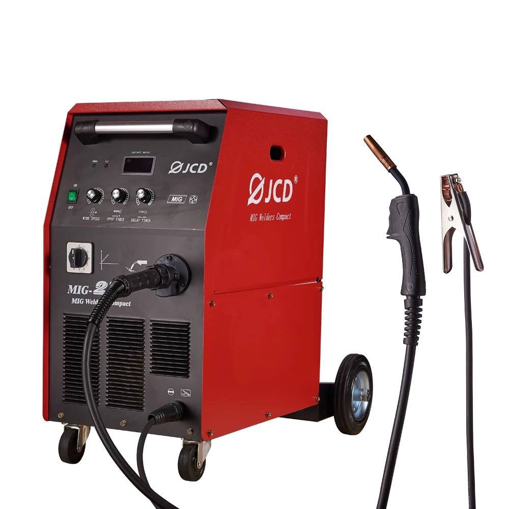 

JCD Mig Inverter Welder IGBT Single Phase Gas Welding Machine for Stainless Steel 0.8-1mm Welding MIG-250 Metal Soldering Tool