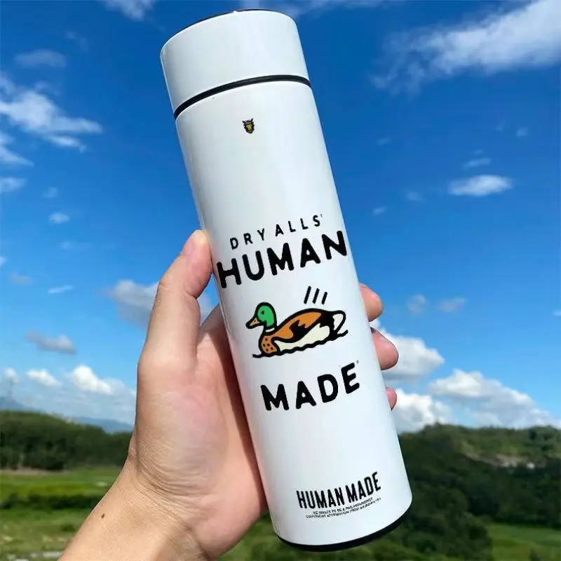 

HUMAN MADE T Shirt Tiger Duck Polar Bear Thermos Cup 480 ML 22.5*6.5 CM Keep Warm 6-12 Hour Men Women Four Seasons Tops