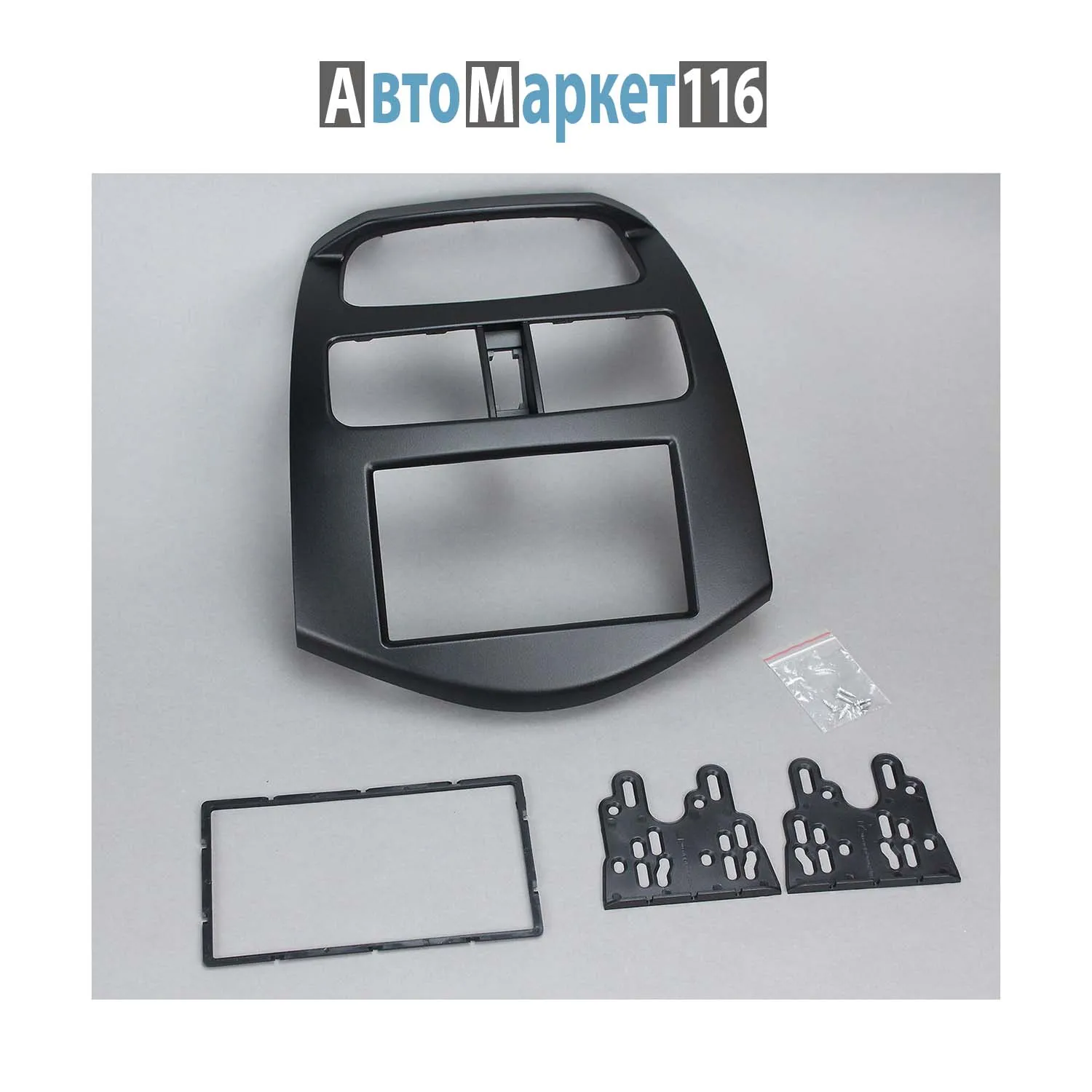 Переходная рамка Chevrolet Spark 2010-13 Daewoo Matiz 2009-2011 Ravon R2 (рамка Шевроле) 2DIN (178*102мм.) |