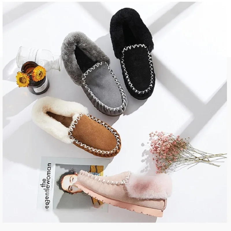 Мокасины TA Popo из 100% натуральной овечьей кожи водонепроницаемые удобные модные