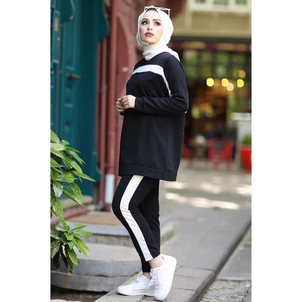 Ribbon Detailed Two Thread Suit Fast Delivery Trend Moda abaya muslim dress women kaftan open abaya long dress african dresses f
