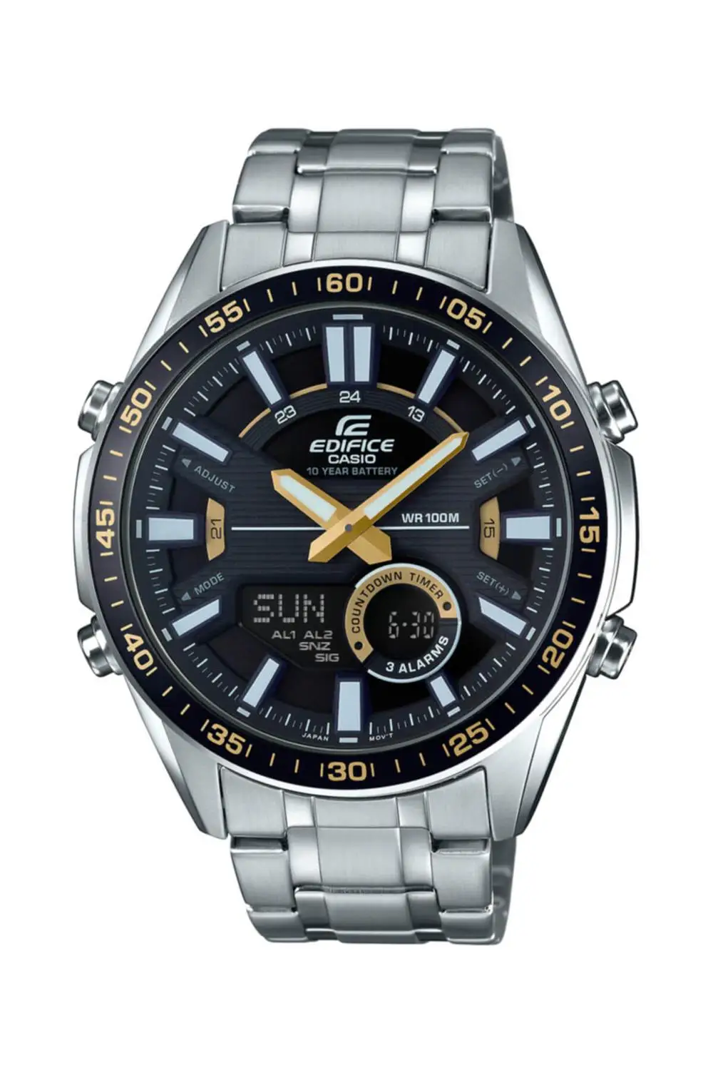 Casio Edifice EFV C100D 2AV мужские часы брендовые Роскошные Кварцевые 100 м.