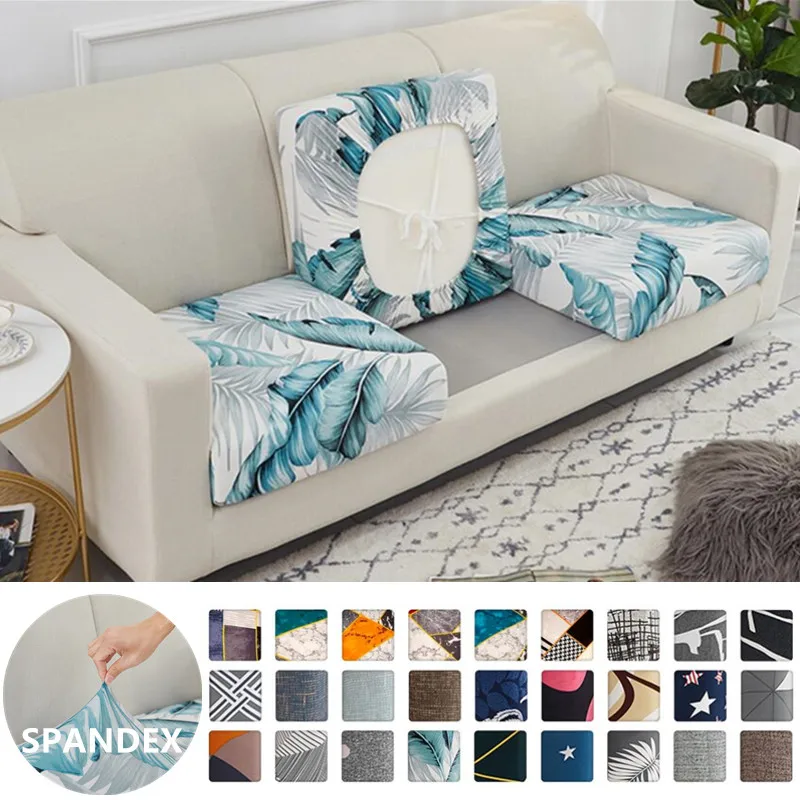 

Elasticity Floral Printing Sofa Seat Cushion Cover Corner Sofa Slipcover Couch Cover Chair Cover Dining Room 1/2/3 Seat