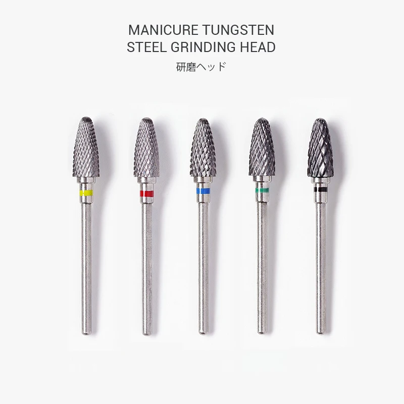 

Volcano Tapered Carbide Nail Drill Bit With Cut 3/32" Two-Way Carbide Bit Drill Accessories Milling Cutter For Manicure