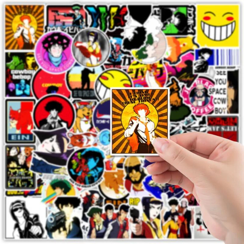 10/30/50 Pcs Japanese Anime Cowboy Bebop Cartoon Stickers For Car Laptop Luggage Motorcycle Phone Skateboard Diary | Игрушки и хобби