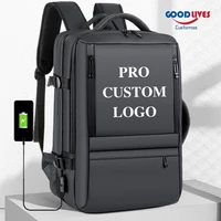 2022 luxury man expandable business trip waterproof backpack oxford bagpacks for men 17 laptop rucksack pro custom logo