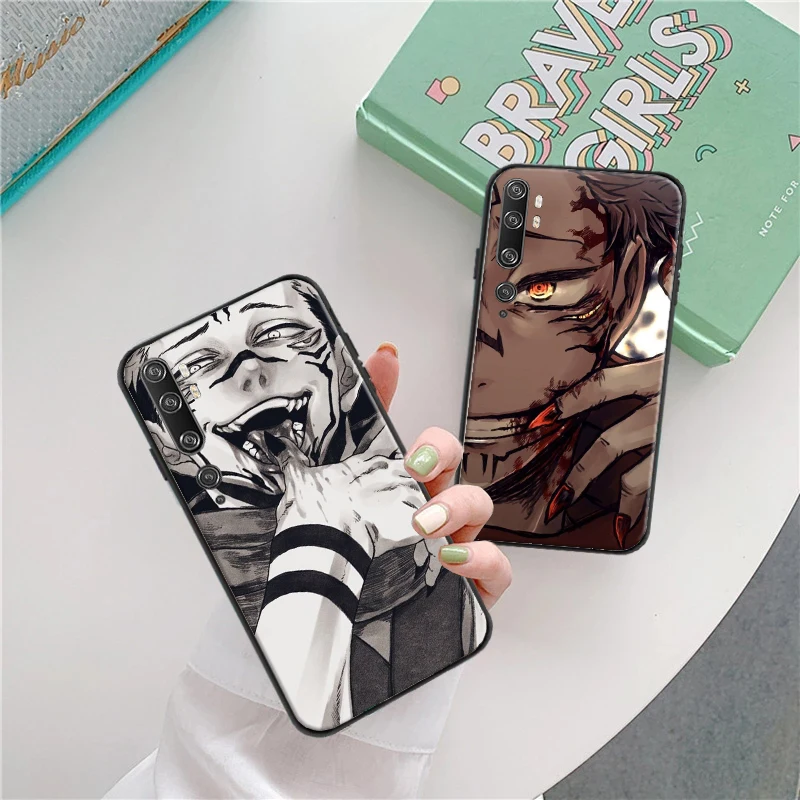 

Jujutsu Kaisen Anime Itadori Yuji Ryomen Sukuna Phone Case For Xiaomi CC9 CC9e Note 10 Note 10 Pro 10S 10 Pro 11 Pro Cover