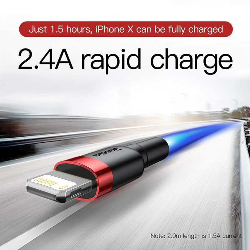 USB кабель lightning Baseus Cafule iPhone 11 12 Pro Max Xs Xr X SE 8 7 6 Plus 6s провод для быстрой зарядки |