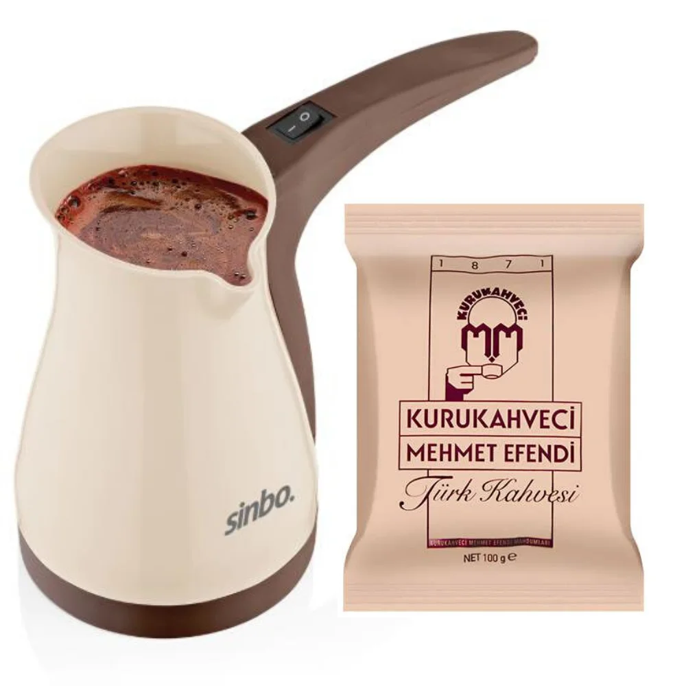 

Sinbo portable electric Turkish coffee pot office coffee machine boiled milk coffee kettle türkiye'de made kitchen supplies