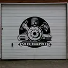 Наклейка на стену для ремонта автомобиля, силуэт, наклейка на стену для автосервиса, гаража, мастерской, художественное украшение A001408