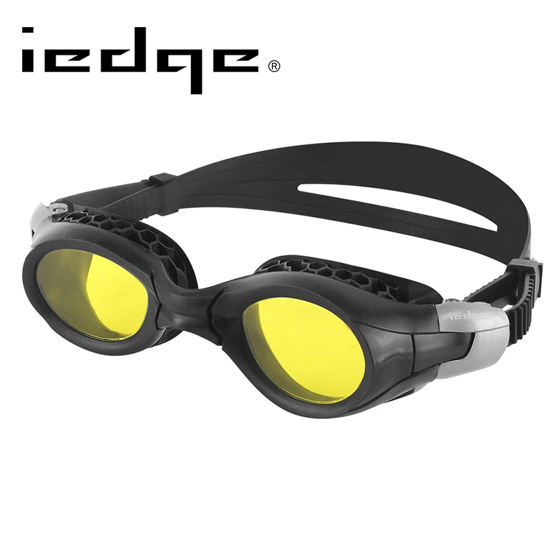 

LANE4 iedge Kids Swimming Goggles Swim Eyewear Pool Accessories Anti-Fog Suggested For 6-12 Year Old children VG-959 Yellow