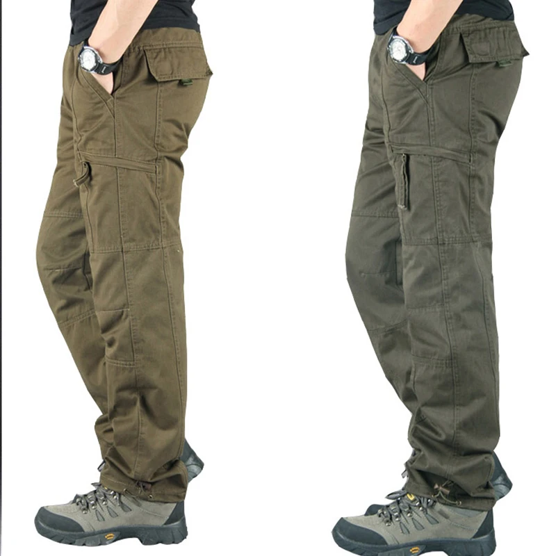 

Men Casual Tactical Pants City Military Combat Army Long Pants Cargo Pants Outwear Elastic Waist Trousers Plus Size